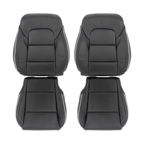 kia-sportage-perforated-leather-2016-2021-black-driver-and-passenger-top-and-bottom-oem-replacement-seat-cover Kia Sportage 2016-2021 | Funda de asiento de recambio OEM