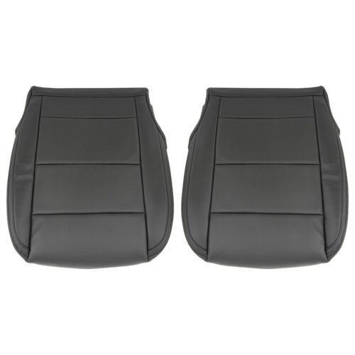Kia Telluride, cuero sintético perforado, 2020-2025, negro, asientos del conductor y del acompañante, fundas de repuesto OEM. Kia Telluride 2020-2025 | Funda de asiento de recambio OEM