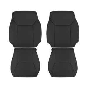 lexus lx570 perforated leather 2010 2015 black front driver and passenger top and bottom oem replacement cover