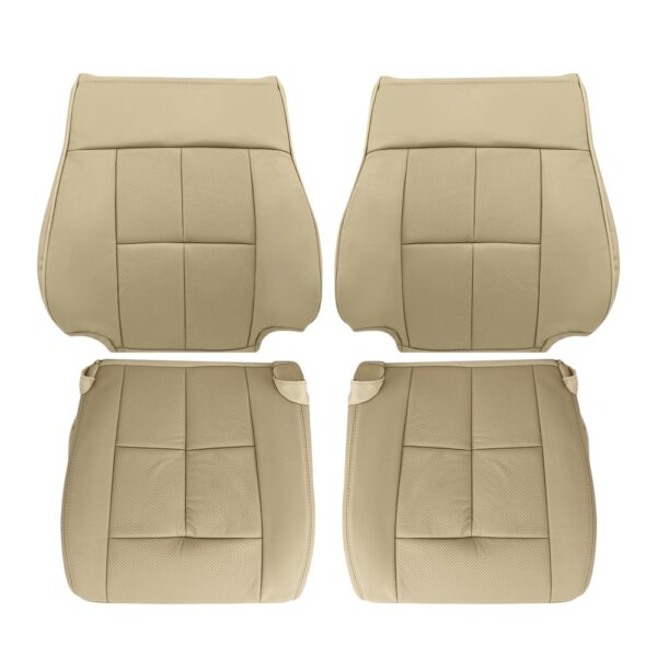lincoln-navigator-perforated-leather-2007-2014-camel-front-driver-and-passenger-top-and-bottom-oem-replacement-seat-cover Lincoln Navigator 2007-2014 - Housse de siège de remplacement OEM