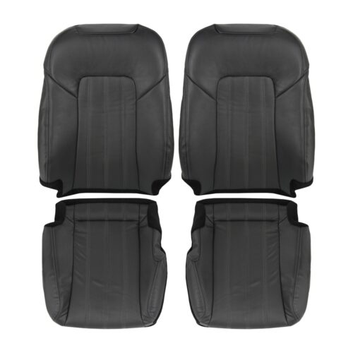 Mazda-6-cuero sintético perforado-2018-2021-negro-conductor y pasajero-parte superior e inferior-fundas de asiento de repuesto OEM Mazda 6 2018-2021 | Funda de asiento de recambio OEM