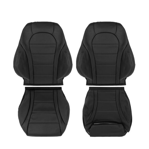 mercedes-benz-c-class-genuine-leather-perforated-2015-2022-black-white-stitching-front-driver-and-passenger-top-and-bottom-oem-replacement-seat-cover Mercedes-Benz Classe C 2015-2022 - Housse de siège de remplacement OEM