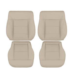 mercedes benz e350 leatherette perforated 2010 2013 almond beige front driver and passenger top and bottom oem replacement cover