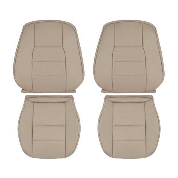 mercedes-benz-glk-class-genuino-cuero-perforado-2010-2015-almendra-cubre-asientos-de-conductor-y-pasajero-tapa-y-fondo-oem-de-reemplazo Mercedes-Benz Clase GLK 2010-2015 | Funda de asiento de recambio OEM