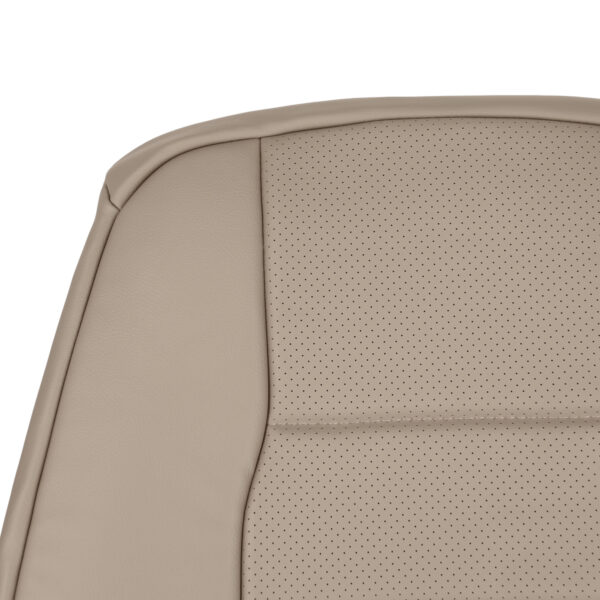 mercedes-benz-glk-class-genuine-cuero-perforado-2010-2015-almond-cubre-asiento-de-conductor-o-pasajero-top-close-view-oem-de-reemplazo Mercedes-Benz Clase GLK 2010-2015 | Funda de asiento de recambio OEM