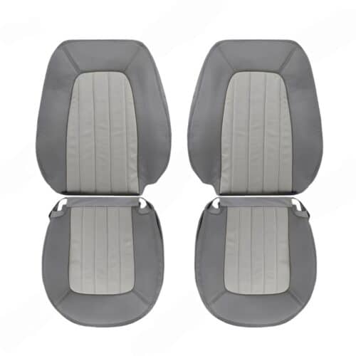 funda de asiento de repuesto de cuero perforado mercury-mountaineer-2002-2003-grafito-medio-oscuro para el conductor y el pasajero delantero Mercury Mountaineer 2002-2005 | Funda de asiento de recambio OEM