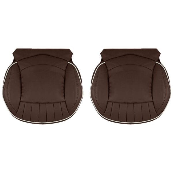 mini-cooper-cuir-2007-2015-chocolat-chaud-avant-conducteur-et-passager-fonds-oem-remplacement-de-siège Mini Cooper S 2007-2015 | Housse de siège de remplacement OEM