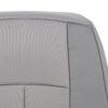 nissan-nv1500-leatherette-with-cloth-inserts-2012-2021-gray-front-driver-or-passenger-top-close-view-oem-replacement-seat-cover Nissan NV1500 2012-2021 | Housse de siège de remplacement OEM