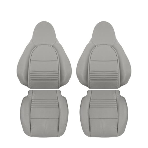 porsche-911-genuine-leather-perforated-1998-2005-graphite-gray-front-driver-and-passenger-top-and-bottom-oem-replacement-seat-cover Porsche 911 1998-2005 - Housse de siège de remplacement OEM