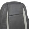 saab-9-3-leather-2003-2007-slate-gray-driver-or-passenger-top-close-view-oem-replacement-seat-cover Saab 9-3 2003-2011 | OEM-Replacement Seat Cover