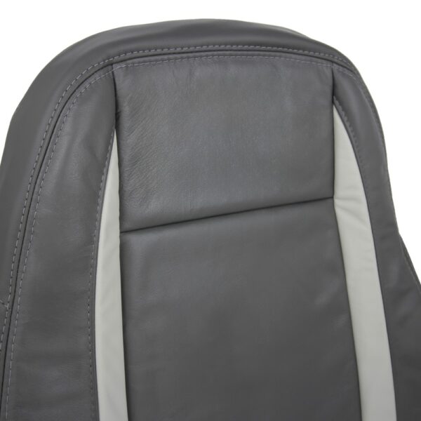 saab-9-3-leather-2003-2007-slate-gray-driver-or-passenger-top-close-view-oem-replacement-seat-cover Saab 9-3 2003-2011 | OEM-Replacement Seat Cover