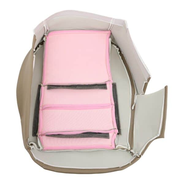 toyota-land-cruiser-leather-1993-1995-tan-frontal-driver-or-passenger-bottom-inside-out-view-oem-replacement-seat-cover Toyota Land Cruiser 1993-1995 | Funda de asiento de recambio OEM