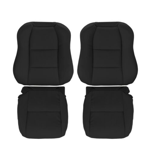 acura-tl-genuina-cuero-perforado-2004-2006-ebony-cubreasientos delanteros de repuesto originales para conductor y pasajero Acura TL 2004-2006 | Funda de asiento de recambio OEM