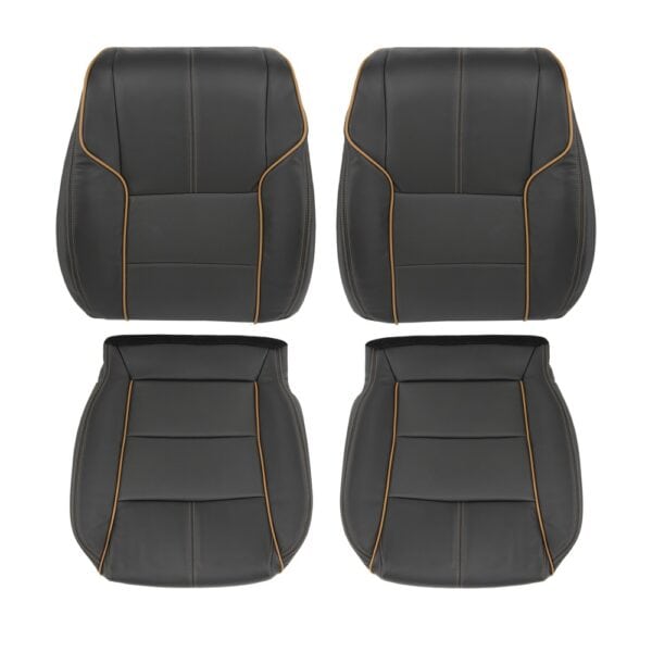 Chevrolet Impala - Cuir véritable perforé - 2015-2020 - Noir jais - Conducteur et passager - Haut et bas - Housse de siège de remplacement OEM Chevrolet Impala 2014-2020 | Housse de siège de remplacement OEM