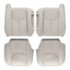Chevrolet Tahoe cuir 2003-2006 beige conducteur et passager haut et bas housse de siège de remplacement OEM Chevrolet Tahoe 2003-2006 - Housse de siège de remplacement OEM