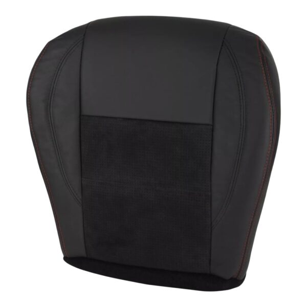 dodge-charger-genuine-leather-perforated-2006-2009-slate-gray-red-stitching-driver-bottom-oem-replacement-seat-cover1 Dodge Charger 2006-2009 - Housse de siège de remplacement OEM