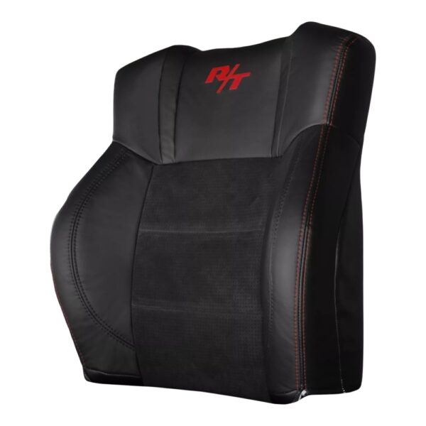 dodge-charger-genuine-leather-perforated-2006-2009-slate-gray-red-stitching-driver-top-oem-replacement-seat-cover-2 Dodge Charger 2006-2009 - Housse de siège de remplacement OEM