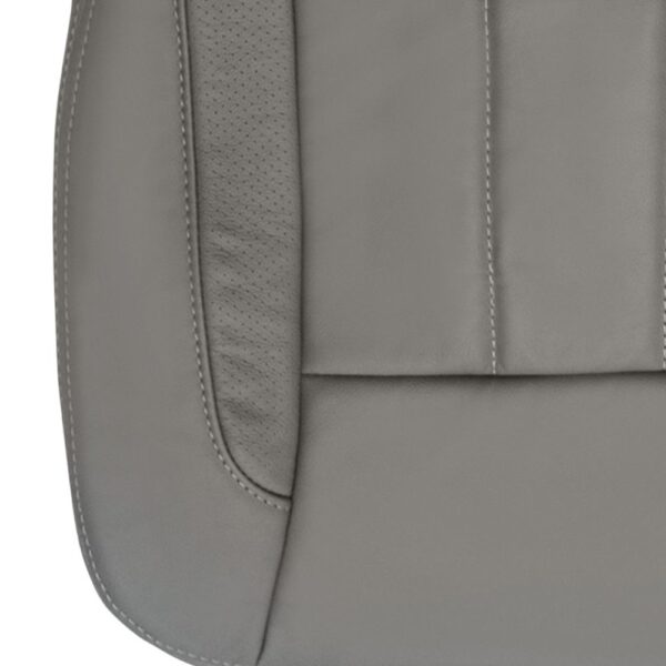 dodge-ram-1500-laramie-genuine-leather-perforated-2006-2009-khaki-driver-or-passenger-bottom-close-view-oem-replacement-seat-cover Dodge Ram 1500 Laramie 2006-2009 - Housse de siège de remplacement OEM