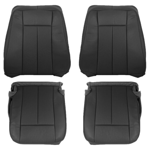 ford-expedition-genuino-cuero-perforado-2007-2017-negro-carbón-cubre-asientos-de-sustitución-de-oem-del-conductor-y-del-pasajero-parte-alta-y-baja Ford Expedition 2007-2017 | Funda de asiento de recambio OEM