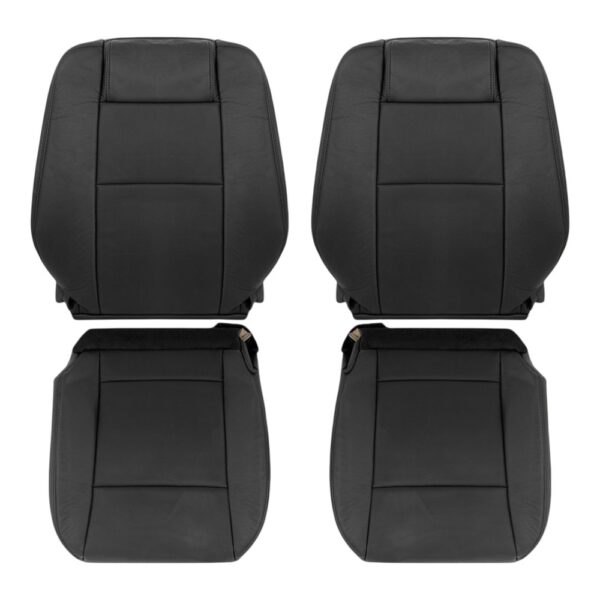ford-explorer-genuine-leather-perforated-2007-2010-charcoal-black-driver-and-passenger-top-and-bottom-oem-replacement-seat-cover Ford Explorer 2007-2010 - Housse de siège de remplacement OEM