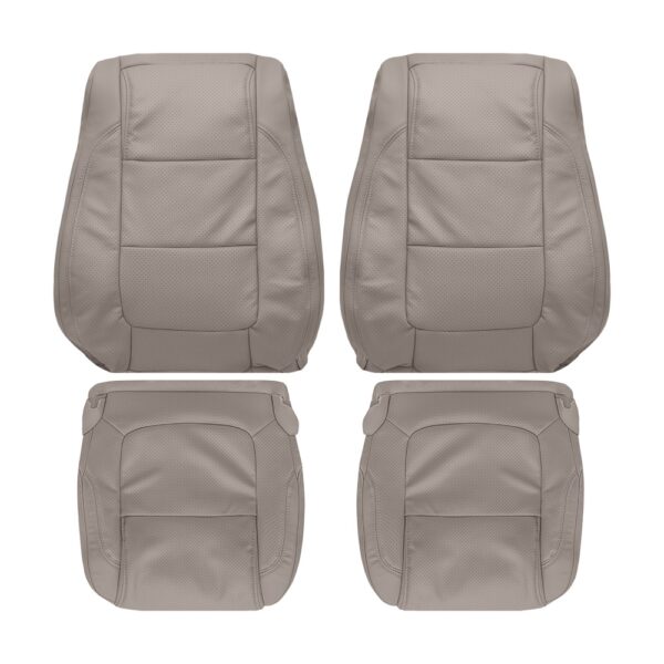 ford-explorer-limited-genuine-leather-perforated-2011-2015-medium-light-stone-front-driver-and-passenger-top-and-bottom-oem-replacement-seat-cover Ford Explorer Limited 2011-2015 | Housse de siège de remplacement OEM