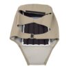 Lincoln Town Car - Cuir véritable - 2003-2008 - Camel clair - Conducteur ou passager - Vue intérieure-extérieure - Housse de siège de remplacement OEM Lincoln Town Car 2003-2011 | Housse de siège de remplacement OEM