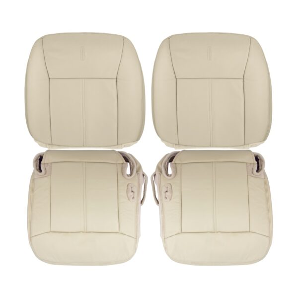lincoln-town-car-genuine-leather-perforated-2003-2011-medium-camel-driver-and-passenger-top-and-bottom-oem-replacement-seat-cover Lincoln Town Car Limited 2003-2011 | Housse de siège de remplacement OEM