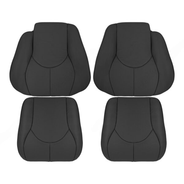 mercedes-benz-sl-class-genuine-piel-perforada-1995-2002-negro-delantero-conductor-y-pasajero-tapa-y-fondo-oem-reemplazo-asiento-cubierta Mercedes-Benz Clase SL 1995-2002 | Funda de asiento de recambio OEM