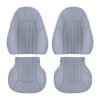 mercedes-benz-sl55-am-genuine-cuir-perforé-2002-2008-ash-chauffeur-et-passager-top-et-bottom-oem-replacement-seat-cover Mercedes-Benz SL55 AMG 2002-2008 - Housse de siège de remplacement OEM