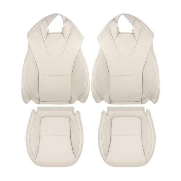 mercedes-benz-slk-similicuir-2012-2016-beige-sahara-coutures-noires-conducteur-et-passager-haut-et-bas-housse-de-siège-de-remplacement-OEM Mercedes-Benz SLK-Class 2012-2016 - Housse de siège de remplacement OEM