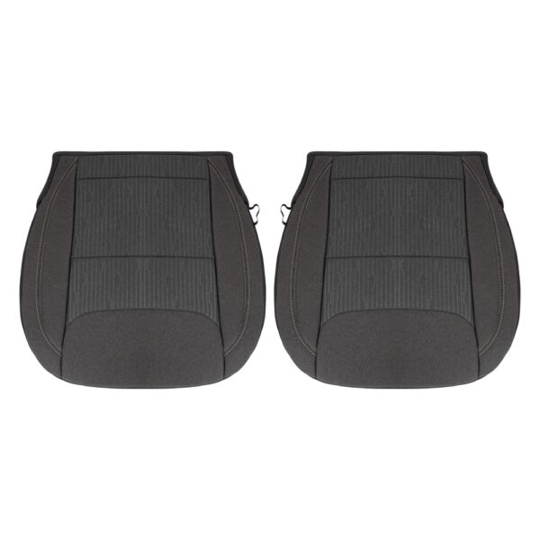 ram-1500-cloth-2019-2024-noir-piqûres-blancs-fonds-conducteur-et-passager-oem-remplacement-de-la-selle Dodge Ram 1500 2019-2024 | Housse de siège de remplacement OEM