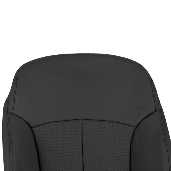 subaru-outback-genuine-cuir-perforé-2010-2014-offblack-front-driver-or-passenger-top-close-view-oem-replacement-seat-cover Subaru Outback 2010-2014 - Housse de siège de remplacement OEM