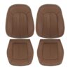 Audi A7 cuero 2012-2017 marrón nougat conductor y acompañante parte superior e inferior funda de asiento de repuesto OEM Audi A7 2012-2017 | Funda de asiento de repuesto OEM