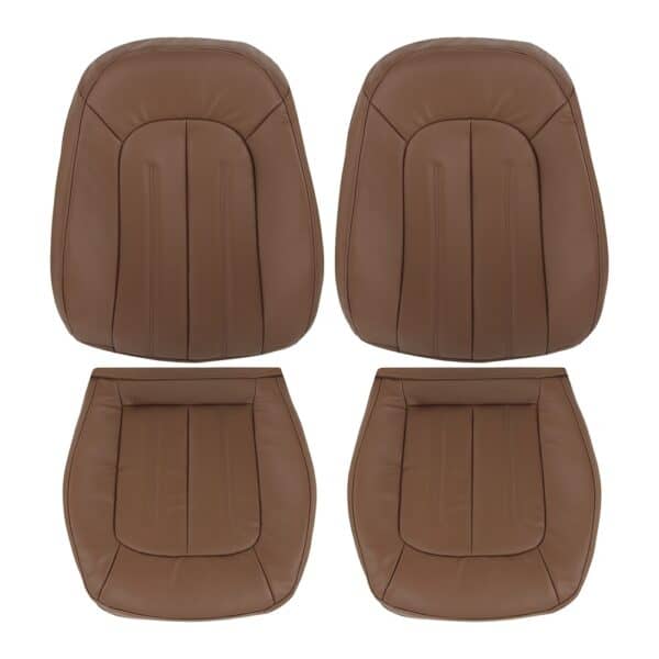 Audi A7 cuero 2012-2017 marrón nougat conductor y acompañante parte superior e inferior funda de asiento de repuesto OEM Audi A7 2012-2017 | Funda de asiento de repuesto OEM