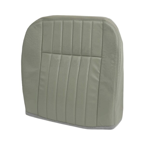 Chevrolet Impala, cuero genuino perforado, 1994-1996, gris, parte inferior del conductor, funda de asiento de repuesto OEM (1) Chevrolet Impala 1994-1996 | Funda de asiento de repuesto OEM