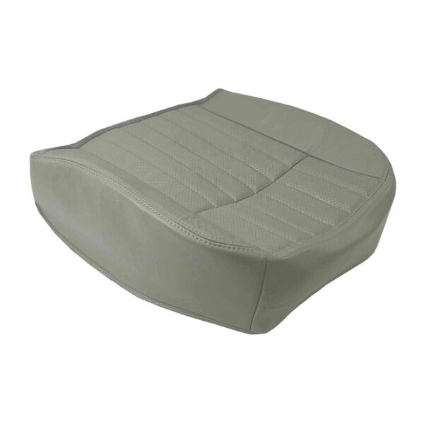 Chevrolet Impala, cuero genuino perforado, 1994-1996, gris, asiento del pasajero, parte inferior, recambio OEM, funda para asiento (2) Chevrolet Impala 1994-1996 | Funda de asiento de repuesto OEM