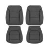 chevrolet-silverado-simili cuir-2019-2023-noir jais-conducteur et passager-haut et bas-housse de siège de remplacement d'origine Chevrolet Silverado 1500 2019-2023 | Housse de siège de remplacement OEM