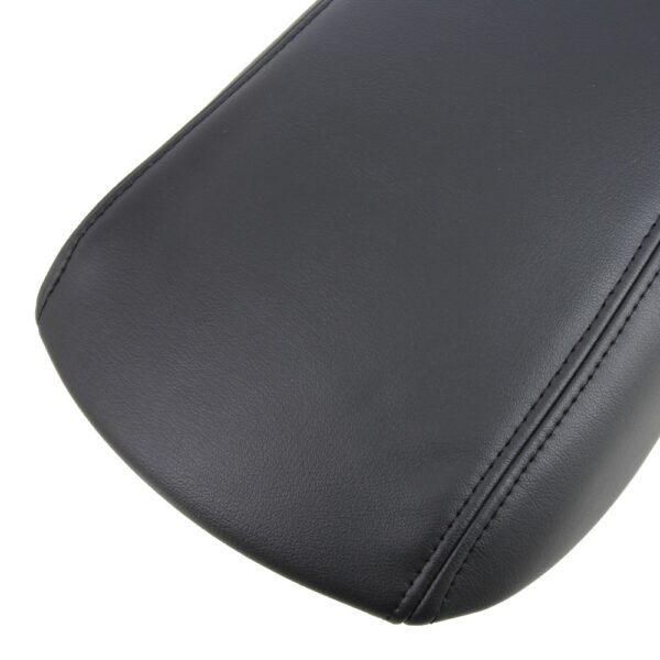 ford-explorer-limited-cuir-2011-2019-charbon-noir-console-centrale-vue-rapprochée-housse-de-siège-de-remplacement-OEM Ford Explorer Limited 2011-2019 | Couverture de console centrale de remplacement OEM