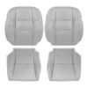 Honda Civic EX-L cuero 2012-2015 gris conductor y pasajero superior e inferior funda de asiento de repuesto OEM Honda Civic EX-L 2012-2015 | Funda de asiento de repuesto OEM