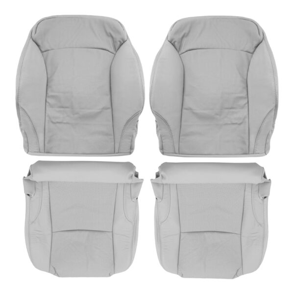 lexus-is250-cuero-genuino-perforado-2006-2013-gris-conductor-y-pasajero-parte-superior-e-inferior-reemplazo-de-asiento-OEM Lexus IS250 2006-2013 | Funda de asiento de repuesto OEM