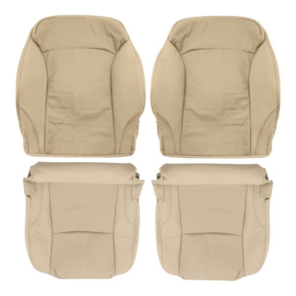 Lexus IS250, cuero genuino perforado, 2006-2013, color canela, conductor y pasajero, parte superior e inferior, funda de asiento de repuesto OEM. Lexus IS250 2006-2013 | Funda de asiento de repuesto OEM