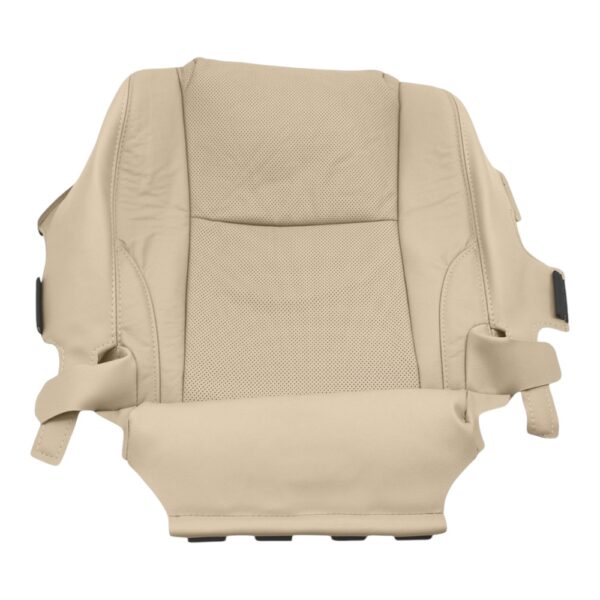 Lexus IS250, cuero genuino perforado, 2006-2013, color canela, conductor o pasajero, parte inferior, funda de asiento de repuesto OEM. Lexus IS250 2006-2013 | Funda de asiento de repuesto OEM