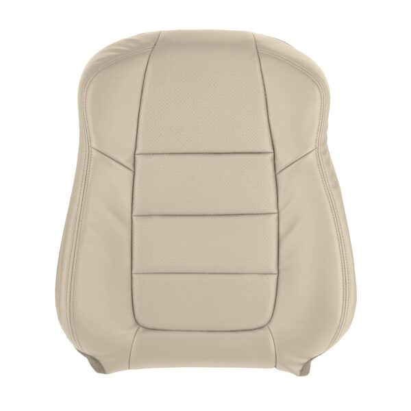 Mazda 6, tapicería de cuero perforado, 2016-2017, color arena, asiento del copiloto, parte superior, recambio original. Mazda 6 2016-2017 | Funda de asiento de recambio OEM