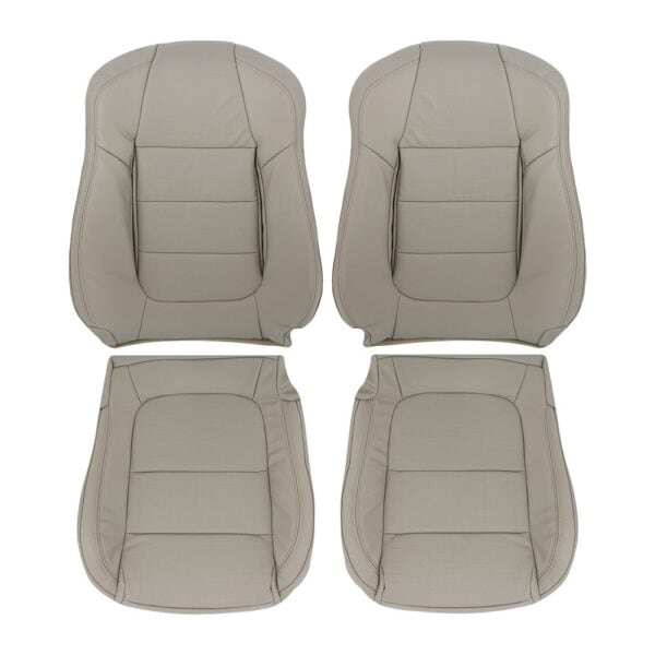 Mazda CX-5, cuero genuino perforado, 2013-2015, arena, conductor y pasajero, parte superior e inferior, funda de asiento de repuesto OEM. Mazda CX-5 2013-2016 | Funda de asiento de repuesto OEM