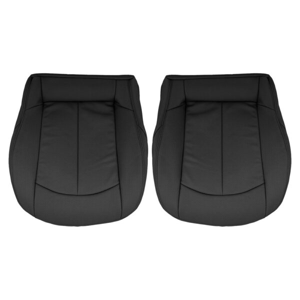 Mercedes-Benz Clase CLK, cuero genuino perforado, 2003-2009, color carbón, asientos del conductor y del acompañante, fundas de asiento de repuesto OEM. Mercedes-Benz Clase CLK 2003-2009 | Funda de asiento de recambio OEM