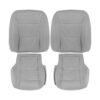 Mercedes-Benz Classe S, cuir véritable perforé, 2010-2013, gris cendré, conducteur et passager, haut et bas, housse de siège de remplacement OEM. Mercedes-Benz Classe S 2010-2013 | Housse de siège de remplacement d'origine