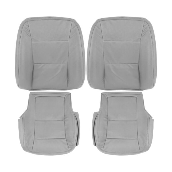 Mercedes-Benz Classe S, cuir véritable perforé, 2010-2013, gris cendré, conducteur et passager, haut et bas, housse de siège de remplacement OEM. Mercedes-Benz Classe S 2010-2013 | Housse de siège de remplacement d'origine