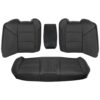Acura TL - Cuir véritable perforé - 2009-2014 - Ébène - Coutures blanches - Sièges arrière conducteur et passager - Haut et bas - Housse de siège de remplacement OEM Acura TL 2009-2014 - Housse de siège de remplacement OEM