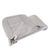 Chevrolet Colorado, tela, 2004-2012, color peltre medio, conductor o pasajero, parte inferior, funda de asiento de repuesto OEM. Chevrolet Colorado 2004-2012 | Funda de asiento de repuesto OEM