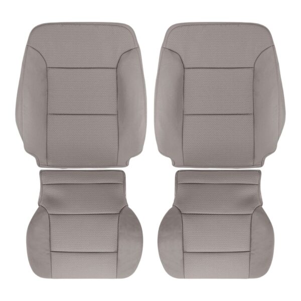 Chevrolet Silverado - Tissu - 2014-2019 - Beige dune - Conducteur et passager - Haut et bas - Housse de siège de remplacement OEM Chevrolet Silverado 2014-2019 - Housse de siège de remplacement OEM